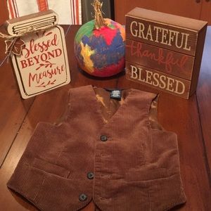 Ralph Lauren Toddler Corduroy Vest: Size 4